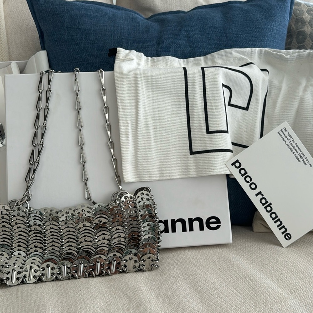 paco rabanne “1969” by Comme des Garçons aluminum bag